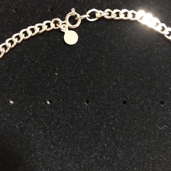 Ann Taylor LOFT Blue Lapis Lazuli Necklace Gold Link Chain - Picture 11 of 13